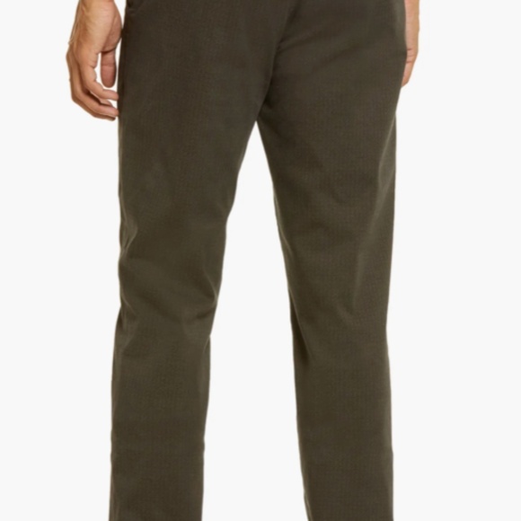 Adriano Goldschmied Marshall Slim Trouser Pants Mens 36x34 Brown Textural Print - Picture 2 of 4